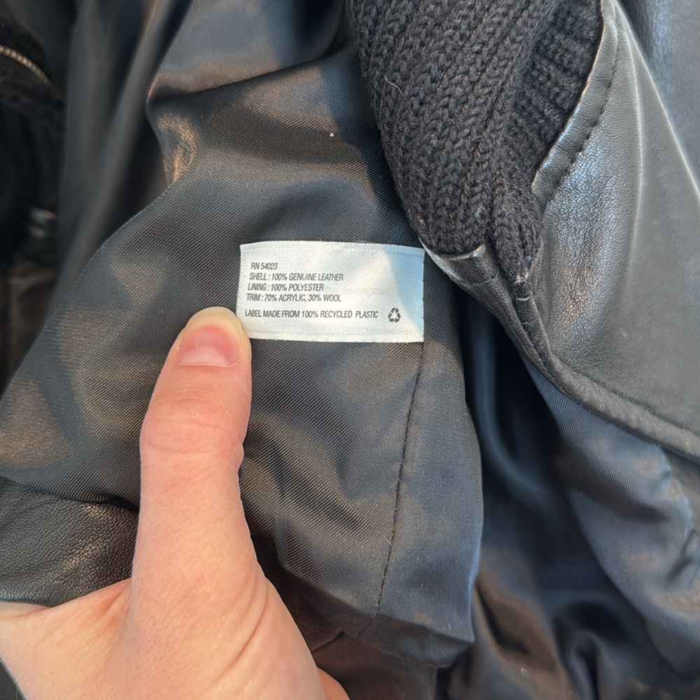 Leather Jacket Gap - image 4